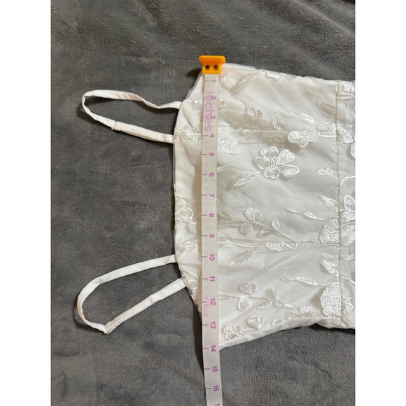 NWOT Lulus Glamour Garden White 3D Floral Embroidered Midi Dress‎ Size XS White - Picture 7 of 12